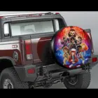 16-дюймовый универсальный чехол для запасных шин, подходит для большинства автомобилей, чехол для запасных шин, чехол из полиэстера, чехол для колесиков очень странные дела