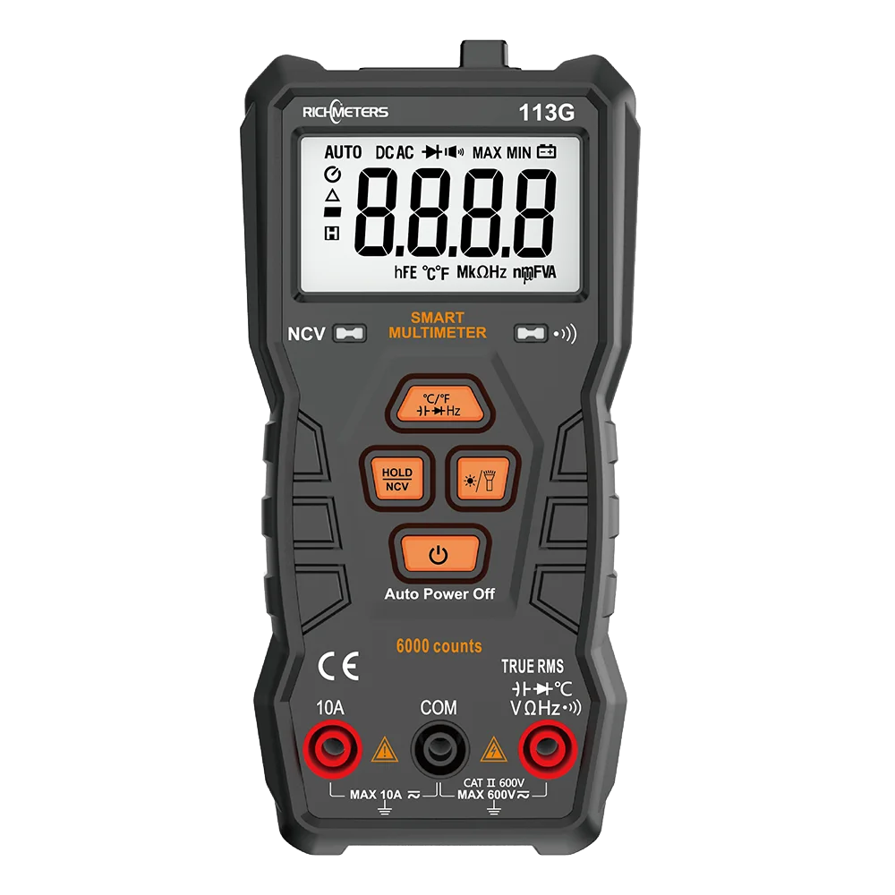 Цифровой мультиметр RICHMETERS RM113G 6000 отсчетов автоматический измеритель напряжения