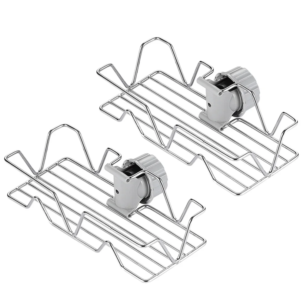 

2pcs Drain Rack Stainless Steel Draining Baskets for Home (Assorted Color)