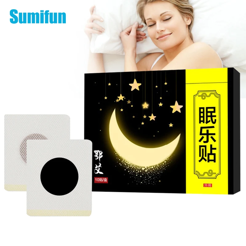 

10pcs Improve Sleep Patch Anxiety Essential Relieve Headache Stress Plaster Improve Insomnia Quality Body Relax Paste Sticker