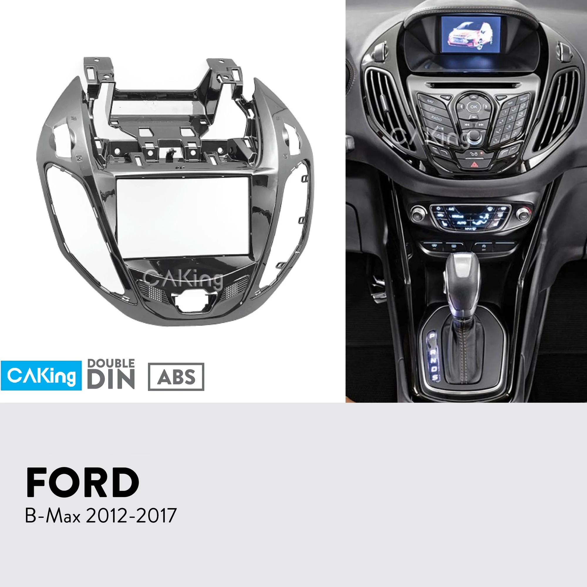 Двойная Din Автомобильная радиопанель Fascia ДЛЯ FORD B Max Bmax 2012 2017 комплект для