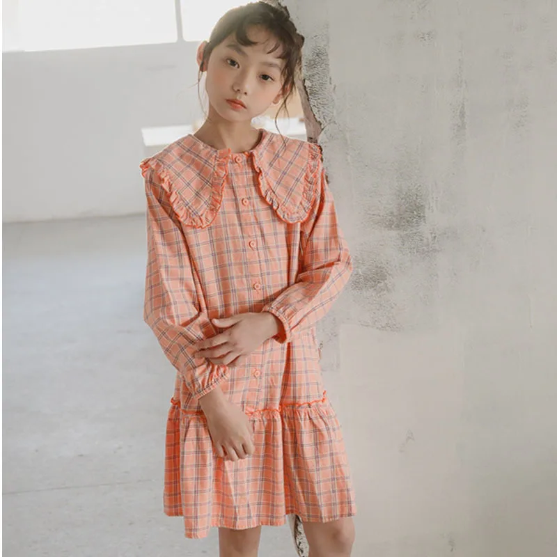 

2021 New Spring Big Girls Princess Dress Long Sleeve Children Clothing Shirts Kids Dresses For Girls Baby Casual School Clothing