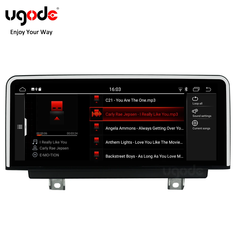 Ugode PX6 автомобильный мультимедийный плеер 10 25 &quotAndroid 9 0 для BMW X1 F48 2018 EVO GPS Навигация