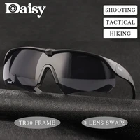 2021 new daisy brand uv400 glasses military goggles riding glasses with 3 lenses original box mens outdoor shooting glasses