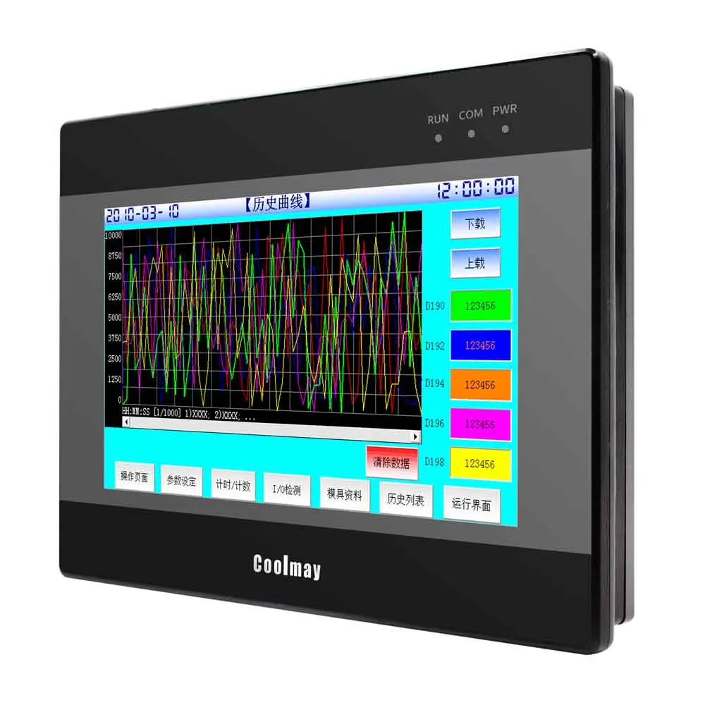 Интегрированный контроллер HMI + PLC 4 3 дюйма датчик температуры PT100 0 10 В аналоговый