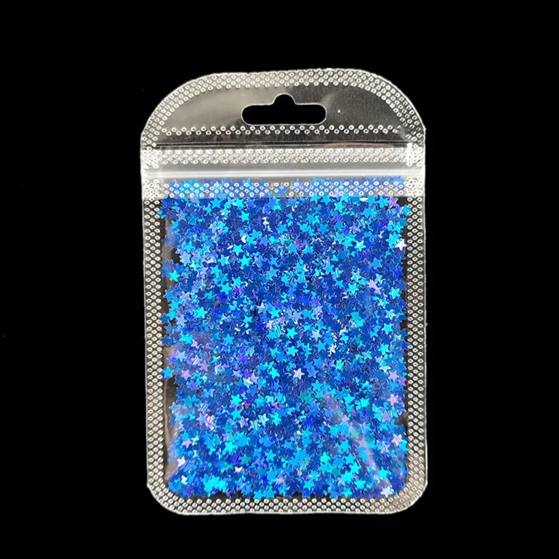 

New 3g/bag of 11 Colors Laser Little Star Transparent Bone Bag Nail Sequins Nail Accessories Nail Art Decorations Nail Art