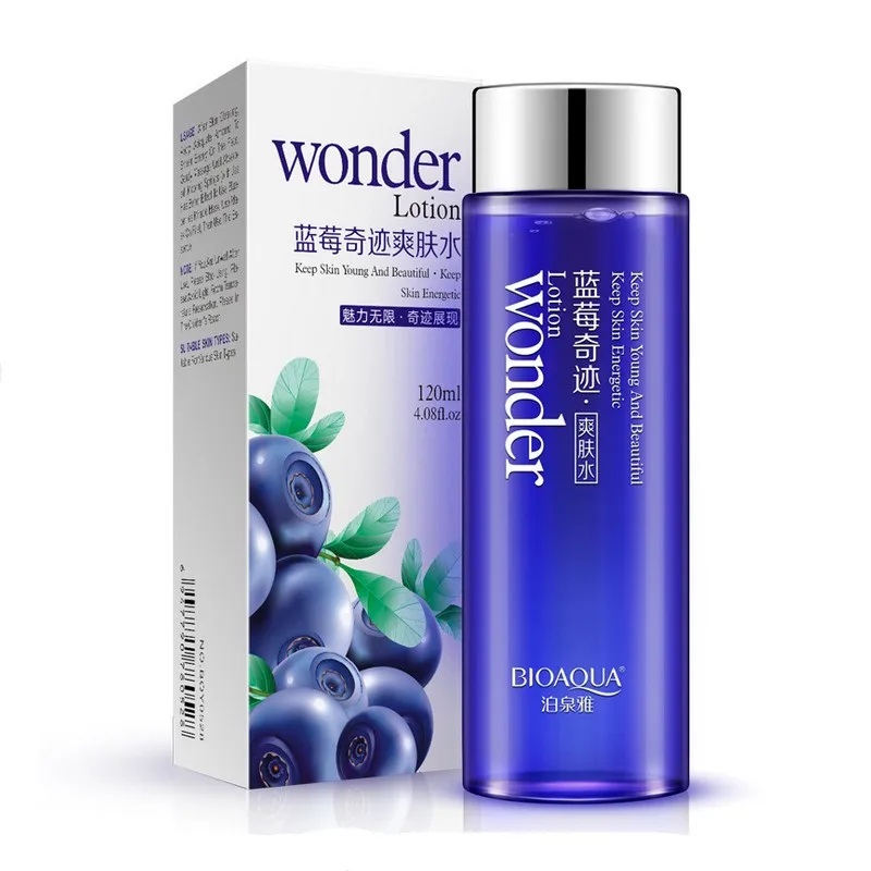 

120ML Blueberry Miracle Glow Wonder Face Toner Makeup Water Smooth Facial Toner Lotion Oil Control Pore Moisturizing Skin Care