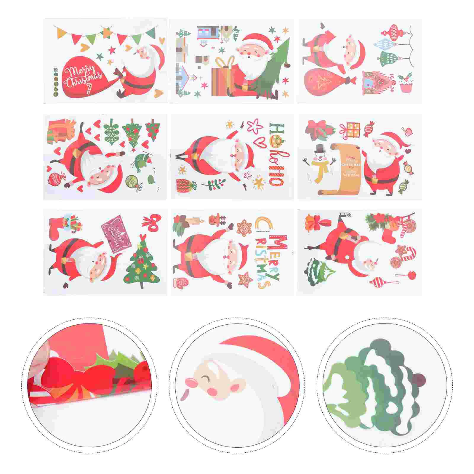 

Sheets of Christmas Wall Stickers Fashionale Window Sticker Christmas Decor