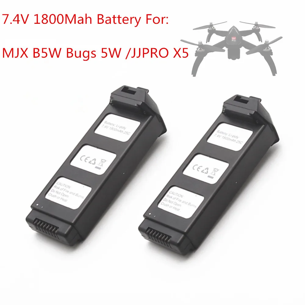 

7.4V 1800Mah Li-po Battery For MJX B5W Bugs 5W / JJPRO X5 RC Quadcopter Drone Spare parts Accessories MJX B5W /JPRO X5 Battery