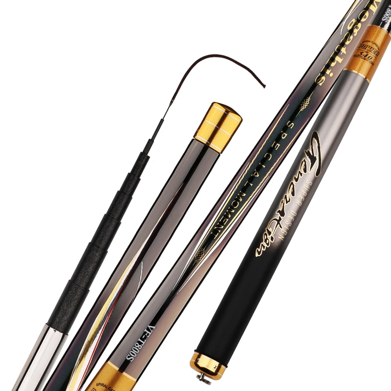 

3.6/4.5/5.4/6.3/7.2m Stream Canne Short Section Carp Fishing Poles Carbon Fiber Hand Rod De Pesca Fishing Tackle