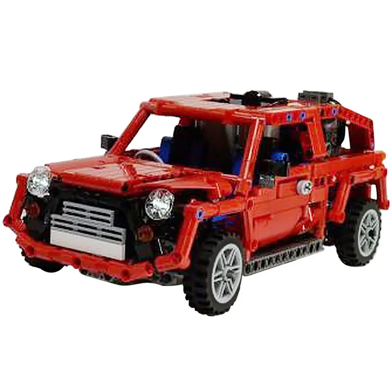 

Toys MOC High-TechMini Red Car Motor Motorized PF Building Blocks Modular Transportation Vehicles Block Model for Children Gift