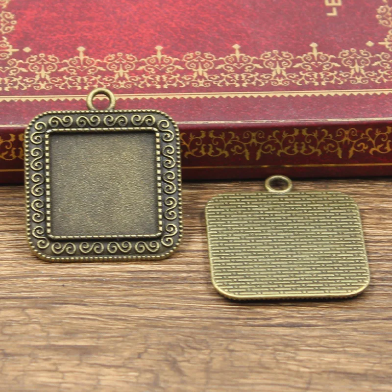 3 шт. Кабошон База подходит для установки Мода 20 мм Внутренний размер античный