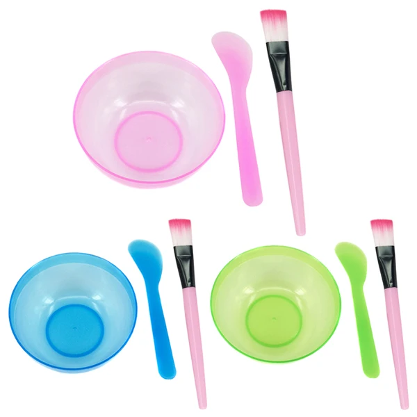 Маска для лица Набор чашек пластиковая щетка мешалка домашнего макияжа красота