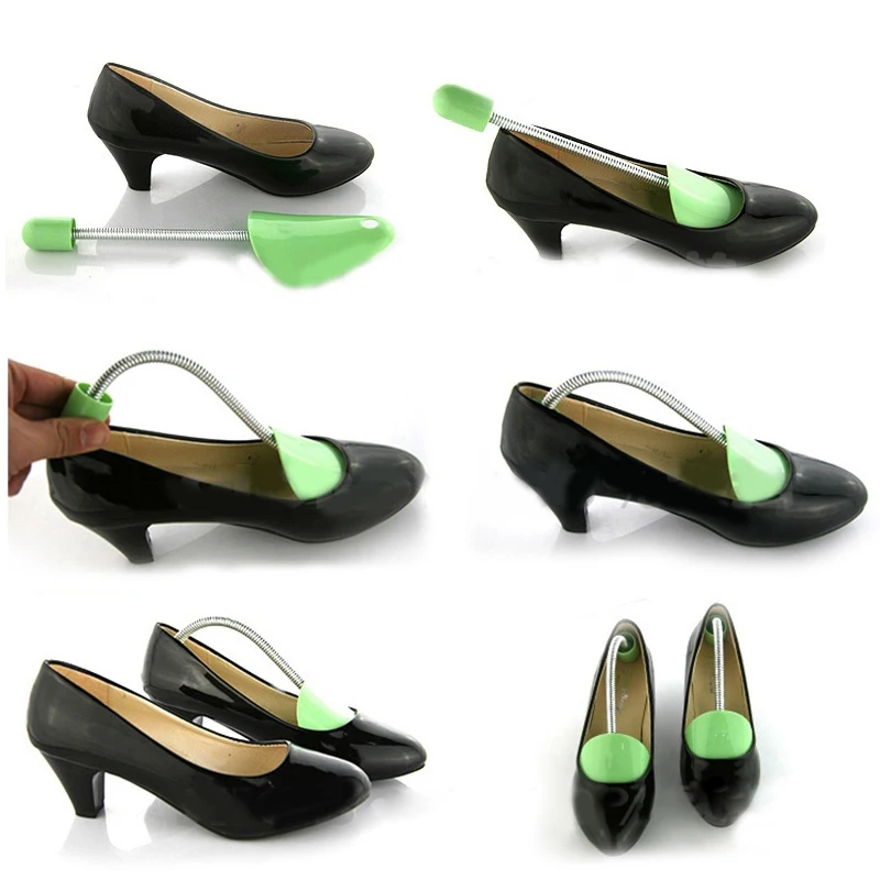 Горячая Распродажа 1 пара пластиковых регулируемых носилок для обуви женская