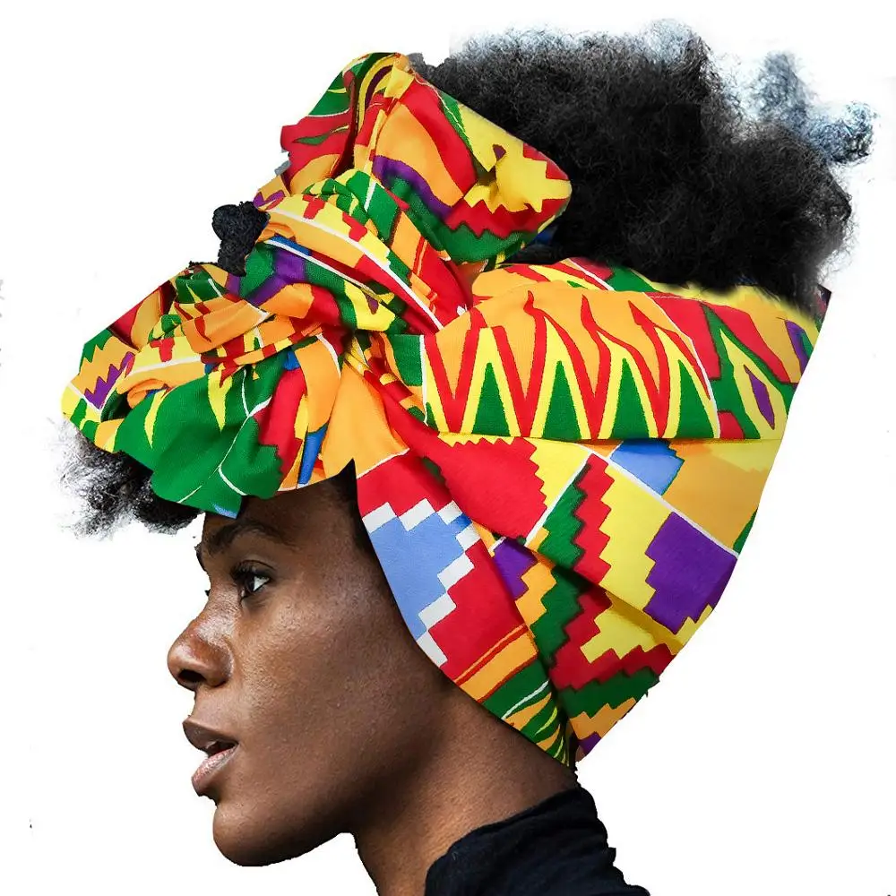 

african Women hair accessories Headwrap for Scarf Wrapped Head Turban Ladies Hair Accessories Scarf Hat Headwrap Long Tail Cap