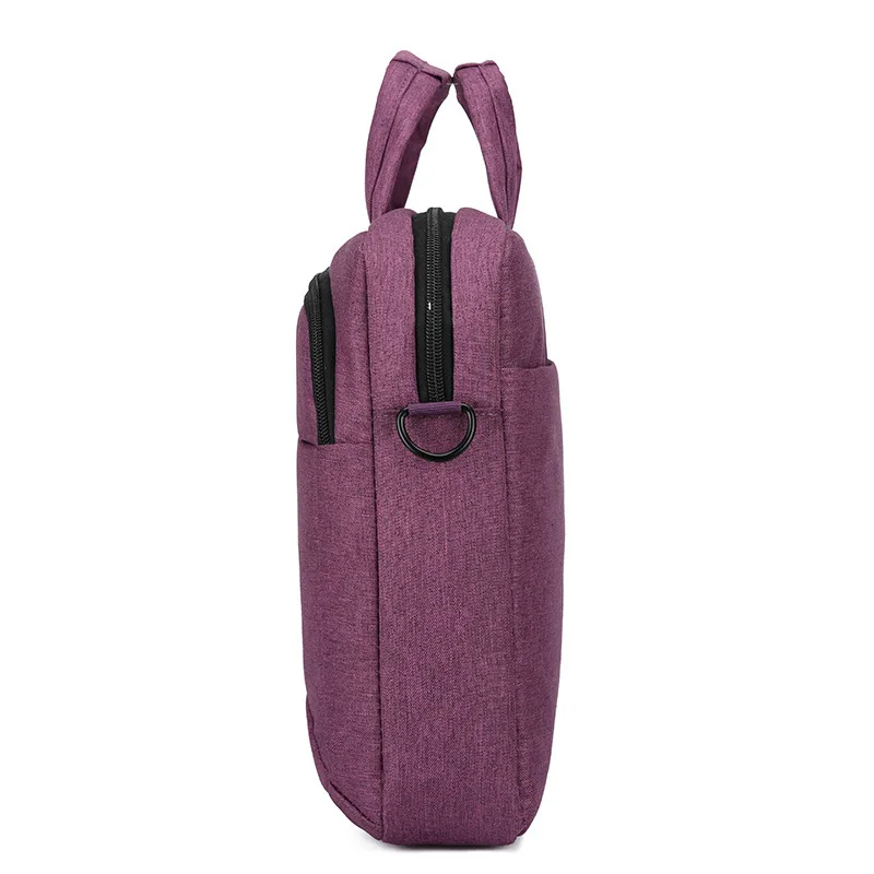 Нейлоновый мужской и женский портфель сумка для ноутбука 13 14 дюймов фиолетовая