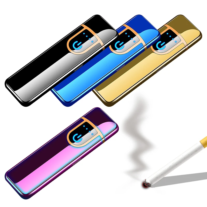 Электрическая зажигалка с подключением к USB сенсорная плазменная двойной дугой