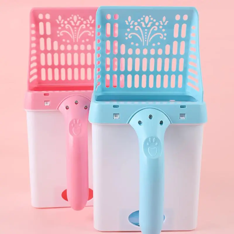 Ковш для кошачьего туалета съемная лопатка котенок с ведром практичные