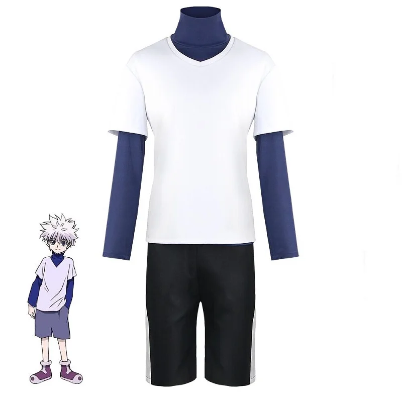 

Аниме Hunter X Hunter Killua Zoldyck Косплей Костюм Хэллоуин Рождественская вечеринка Косплей Костюм