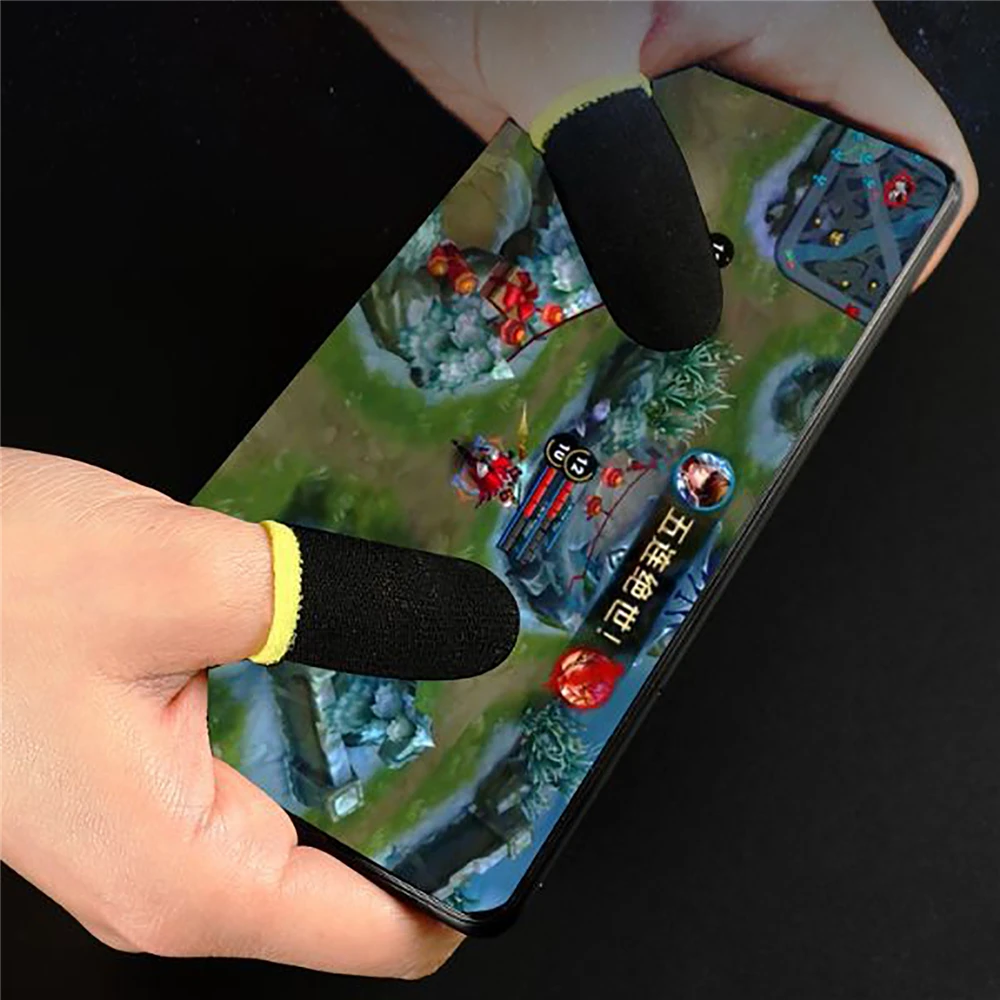 

Thumbs Gloves For PUBG Artifact Phone Gaming Sweat-proof Touch Screen Seamless Finger Sleeve 1 Pair