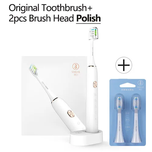 Soocas Polish Kit Xiaomi Soocare X3 X3S Soocas электрическая умная зубная щетка Водонепроницаемая беспроводная зарядка Android iOS приложение пульт дистанционного управления - Цвет: Soocas Polish Kit