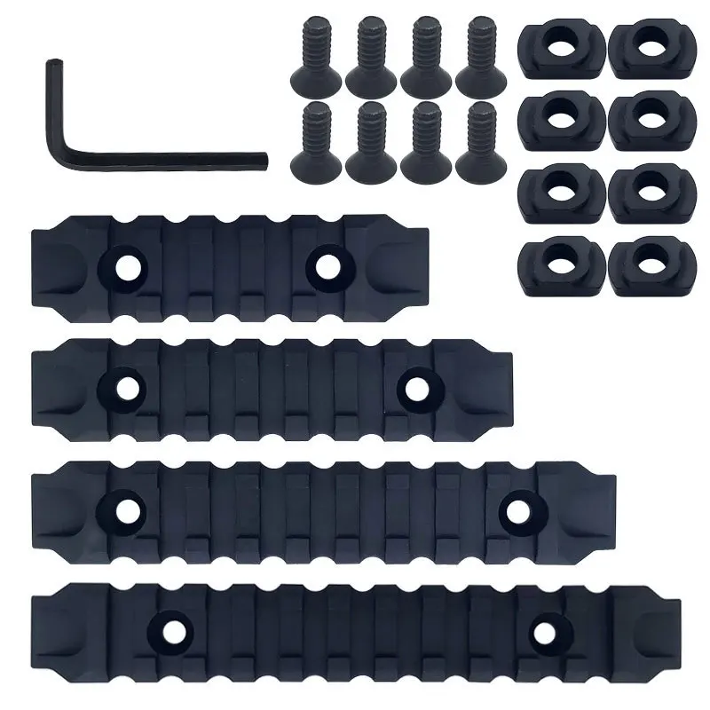 Magorui нейлона M lok Rails Keymod 4 шт. Пикатинни Rail Kit для RIS/RAS/Rails System Handguard Accessories|Кронштейны
