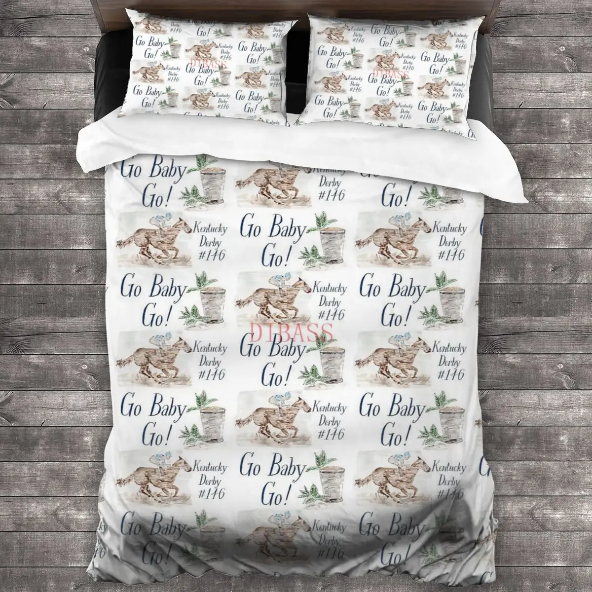 

Jockey On Horse, Mint Julep, Кентукки Дерби, 2020 мягкая искусственная кожа с 2 наволочками, пододеяльник на молнии