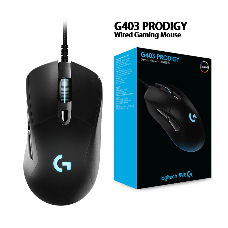 Мышь Logitech G403/G502/MX518/G402/G302/G102Second generation/G300s Проводная игровая мышь для настольного