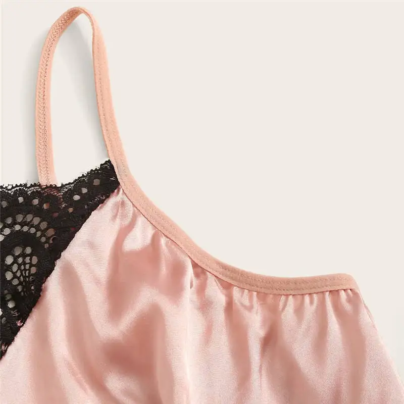 Нижнее белье сексуальный комплект с бюстгальтером женское кружевное атласное