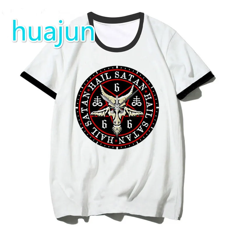 

Modern t-shirt for men and women, Devil Death Evil T-shirt Men and Women Harajuku Satan Horror T-shirt Men 90s Tee