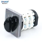 Трехфазный серебристый контактный Электрический переключатель ZHUCO SZL9-323 1-0-2 32A AC440V, универсальный переключатель для камеры