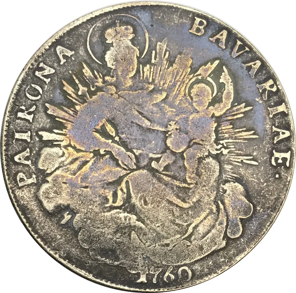 Немецкие штаты электроторат баварии Konventionsthaler Maximilian III Joseph Thaler 90% серебро копия