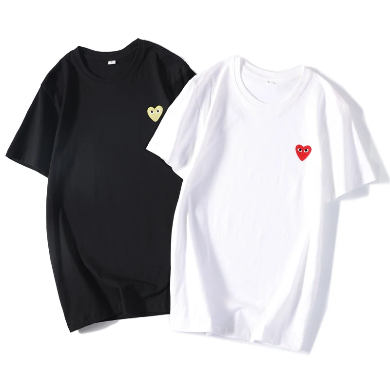 

Мужские и женские футболки, летние футболки из чистого хлопка с коротким рукавом, футболки с рисунком Love, модные летние футболки