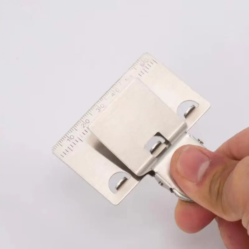 

Portable Measuring Tape Clip Stainless Steel Woodworking Convenient Measure Precise Locate Precise Tool Decoration Accessories