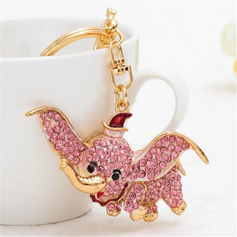 Милый брелок с кристаллами в виде животного женский Блестящий Стразы лучший