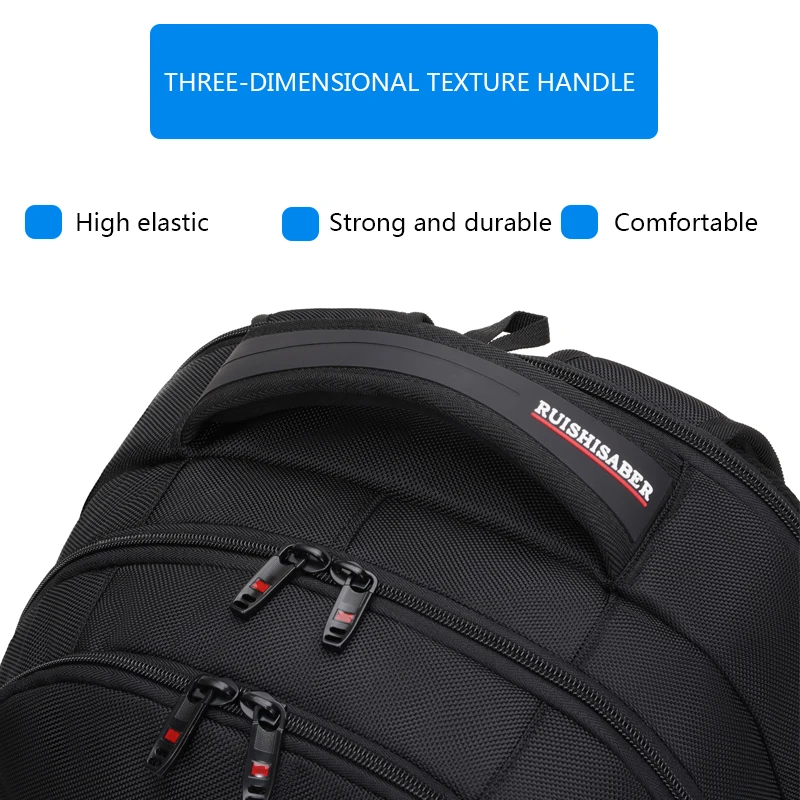 RUISHISABER USB зарядный рюкзак для мужчин многофункциональные школьные сумки