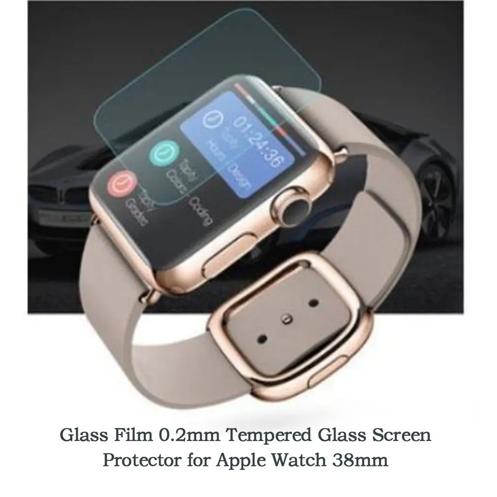 Стеклянная пленка 0 2 мм Закаленное стекло-экран протектор для Apple Watch 38 42 |