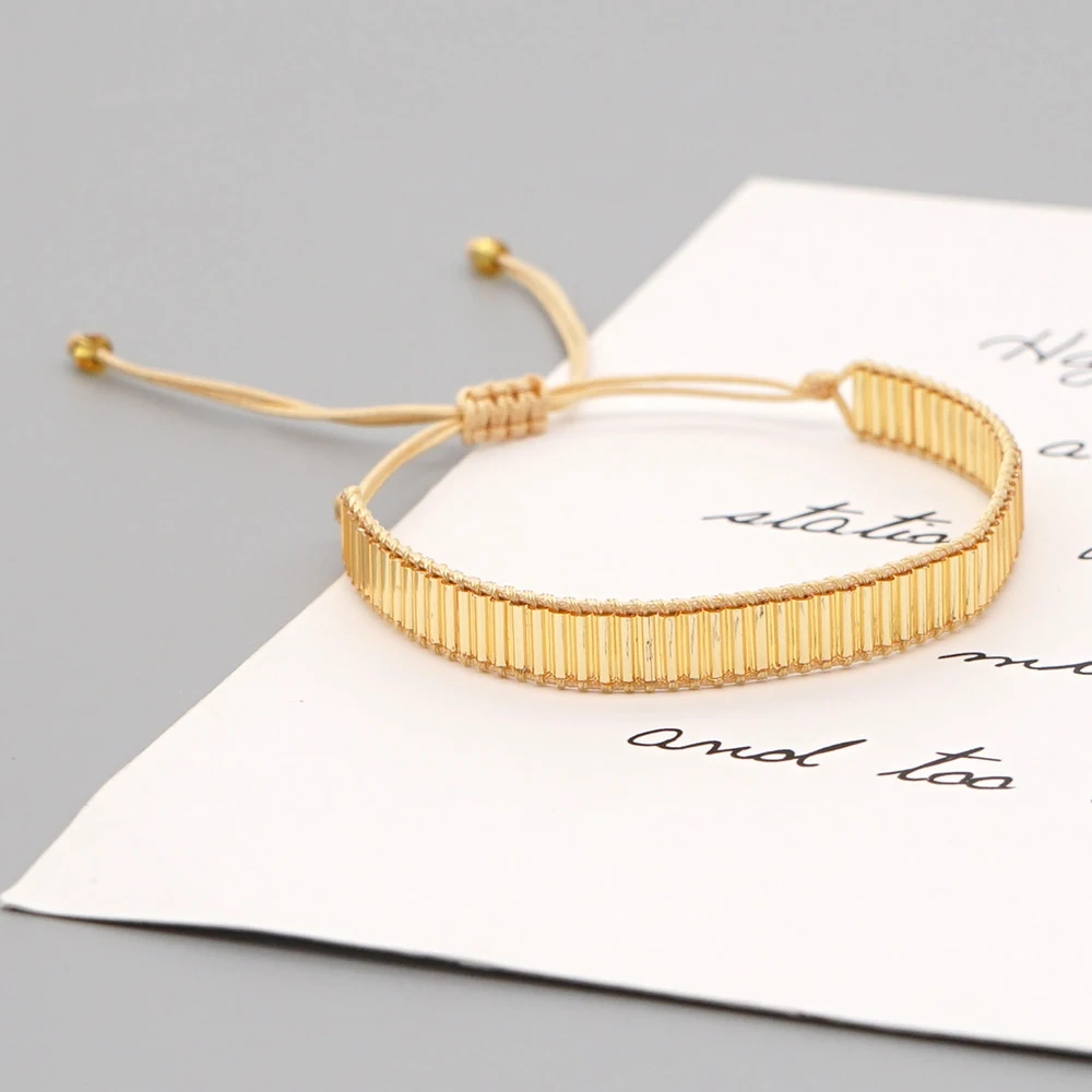 

Go2boho 2021 Bracelet For Women Jewelry Miyuki Tube Bead Pulsera Trendy Adjustable Jewellery Gold Color Bracelets Wholesale