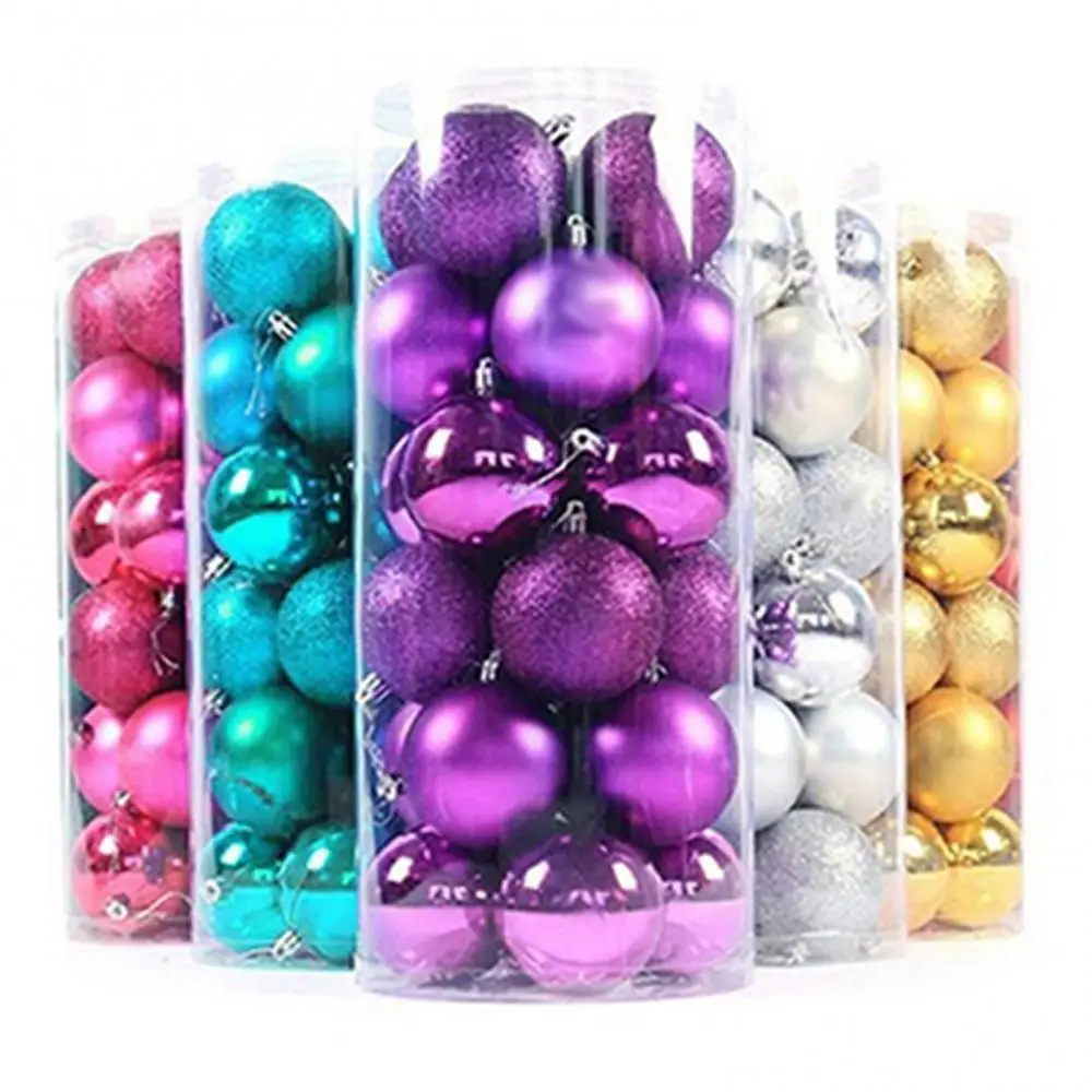 

24 шт., декоративные шары для новогодней ёлки