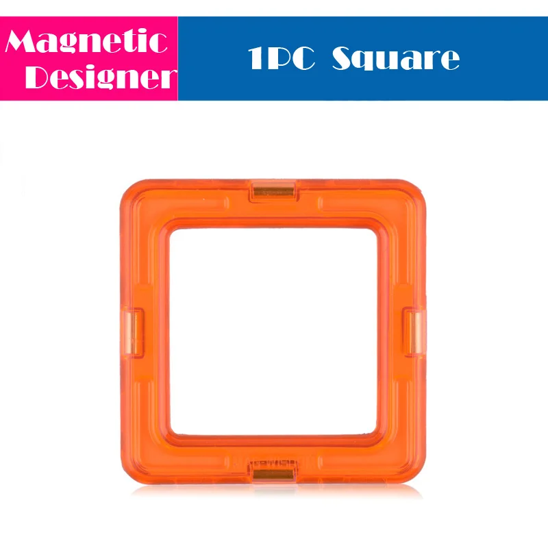 1pc square 1 шт. Большие размеры магнитные блоки строительные игрушки дизайнерские магнитные кирпичи аксессуары модель и строительные игрушки для детей Подарки - Цвет: 1pc square