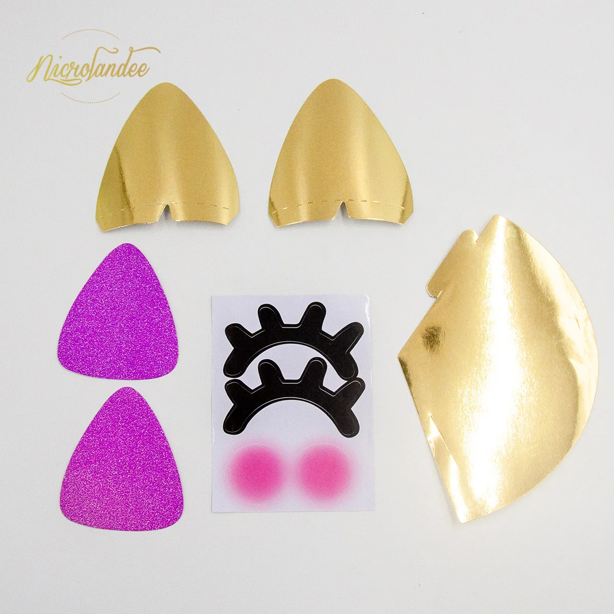

NICROLANDEE Cute Unicorn Unique Design Bobo Ball Transparent Balloon Sticker Party Decoration Supplies 114