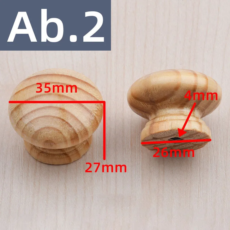 natural wooden cabinet drawer wardrobe knobs door pull kitchen handles for furniture handles hardware accessories free global shipping