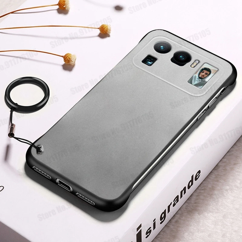 Матовый безрамочный чехол с кольцом-держателем для телефона Xiaomi 11 Ultra 10S 10T Lite