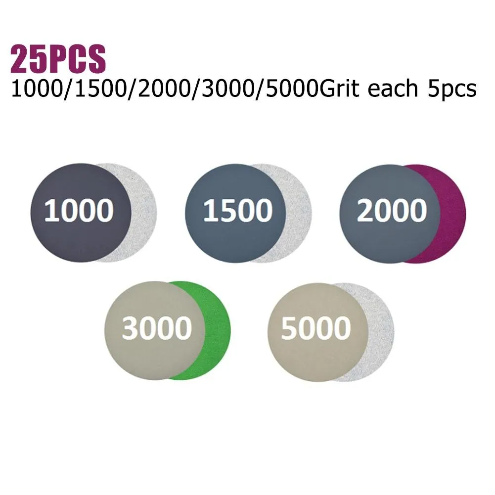 

25 шт., 2 3 4 5 6 дюймов, зернистость 1000/1500/2000/3000
