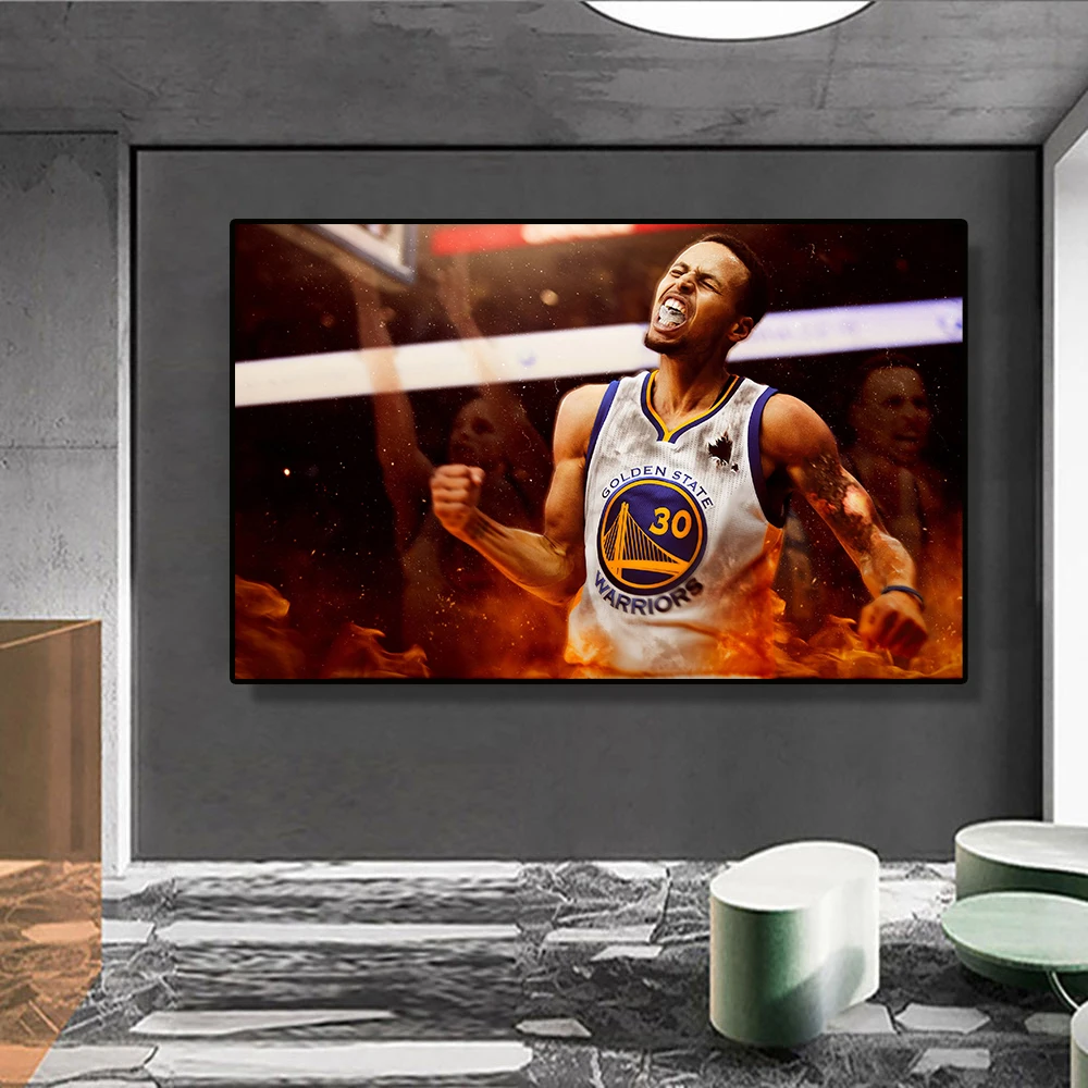 

Basketball Player Stephen Picture Curry Posters Canvas Picture Art Wall Painting Living Room Decor Mural Art Home Decorations
