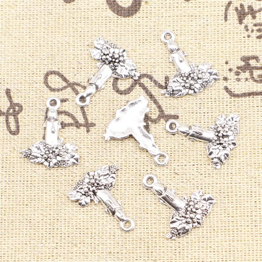 

Букет свадебных подвесок, предметы одежды, цвет под старину, серебро, 20 шт., 16x20 мм