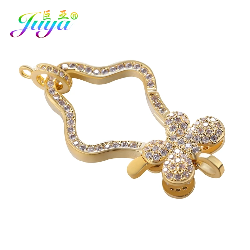 Juya 18K Reales Gold Überzog Zubehör Verschluss Verschluss Hummer Schließe Material Für DIY Hand Perlen Perlen Schmuck Machen – Detail 24