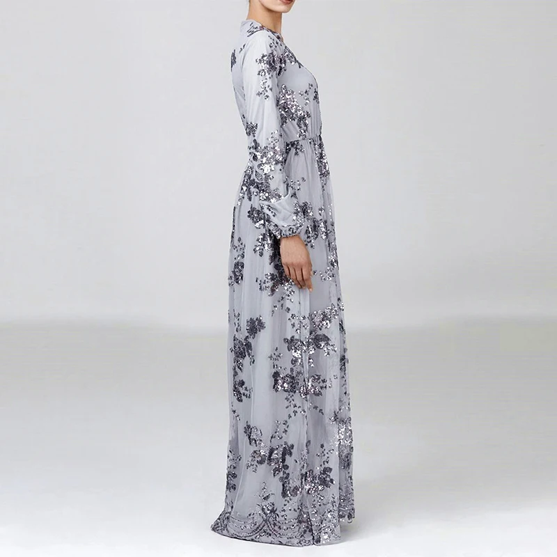 Sequin abaya Дубай турецкие платья мусульманское платье Абая для женщин хиджаб платье кафтан Турция Исламская одежда Кафтан Maroc Omani
