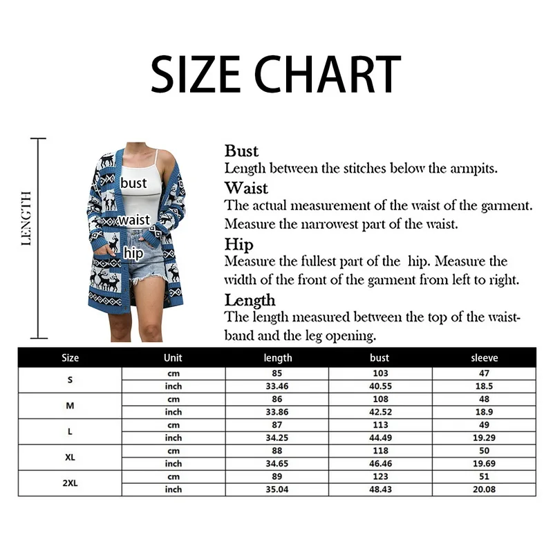 

Women Christmas Print Cardigan Knitted Sweater Long-length Sweater Loose Sweater Long Sleeve Top 2020 Winter Fashion Ladies Top