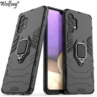 for samsung galaxy a32 case bumper armor magnetic suction stand full cover for samsung a32 case cover for samsung a32 4g 6 4inch
